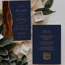 Search for navy blue orange wedding invitations Watercolor
