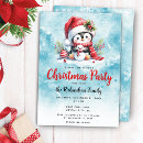 Search for penguin holiday invitations Winter