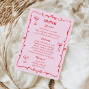 Search for engagement party menus Hand drawn