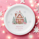 Search for gingerbread plates Pink christmas