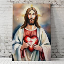 Search for sacred heart of jesus canvas prints Religious