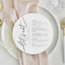 Search for round wedding menus Modern