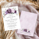 Search for amethyst wedding invitations Simple eucalyptus stylish mid