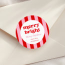 Search for merry and bright stickers Retro