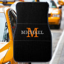 Search for orange car floor mats Monogrammed