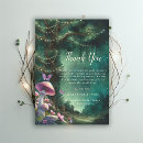 Search for mushrooms thank you cards Butterfly