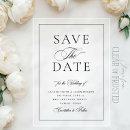 Search for black and white save the dates postcards Classy