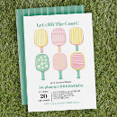 Search for pickleball birthday invitations Modern