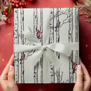 Search for cardinals on birch trees Modern