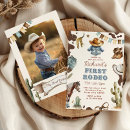 Search for first rodeo invitations Blue