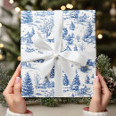 Search for toile de jouy wrapping paper Vintage french