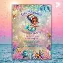 Search for black mermaid invitations Under the sea