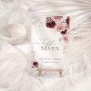 Search for dusty rose table cards Burgundy