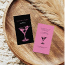 Search for mixologist business cards Pink
