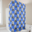 Search for wolf shower curtains Blue