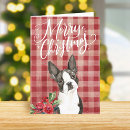 Search for boston terrier christmas cards Watercolor