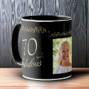 Search for 70th birthday mugs 70 and fabulous