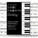Search for piano birthday invitations Modern