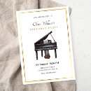 Search for piano birthday invitations Recital