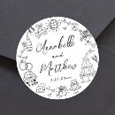 Search for couples names stickers Black and white