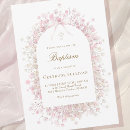 Search for white flowers baptism invitations Catholic