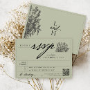 Search for boho wedding rsvp cards Sage green