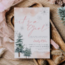 Search for pink winter wonderland invitations Pine tree