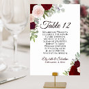 Search for burgundy and blush table cards Blush pink flowers