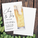 Search for brewery birthday invitations Cheers and beers
