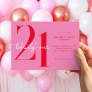 Search for 21st birthday invitations Modern