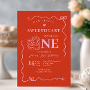Search for valentine 1st birthday invitations Coquette