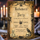 Search for gothic halloween invitations Fright fear scream howl