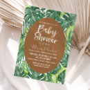 Search for luau baby shower invitations Palm leaves