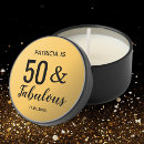 Search for fabulous 50 birthday favors Black and gold