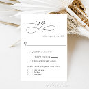 Search for without meal choice wedding rsvp cards Black and white