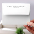 Search for thank you note envelopes Black and white