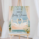 Search for swan baby shower crafts party Watercolor