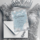 Search for blue and silver invitations Snow