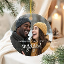 Search for elegant ornaments Engagement keepsake