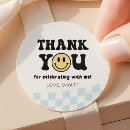 Search for 1st birthday thank you stickers Boy