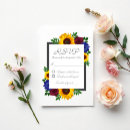 Search for sunflower wedding rsvp cards Autumn