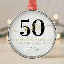 Search for 50th wedding anniversary ornaments Modern