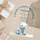 Search for polar bear birthday invitations Baby