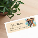 Search for boxer return address labels Dog
