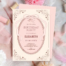 Search for angel birthday invitations Pink
