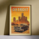 Search for vintage michigan travel posters Detroit