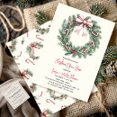Search for candy cane cocktail holiday invitations Watercolor