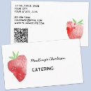 Search for strawberry business cards Qr code