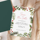 Search for holiday wedding save the dates Botanical