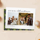 Search for green plaid christmas cards Simple